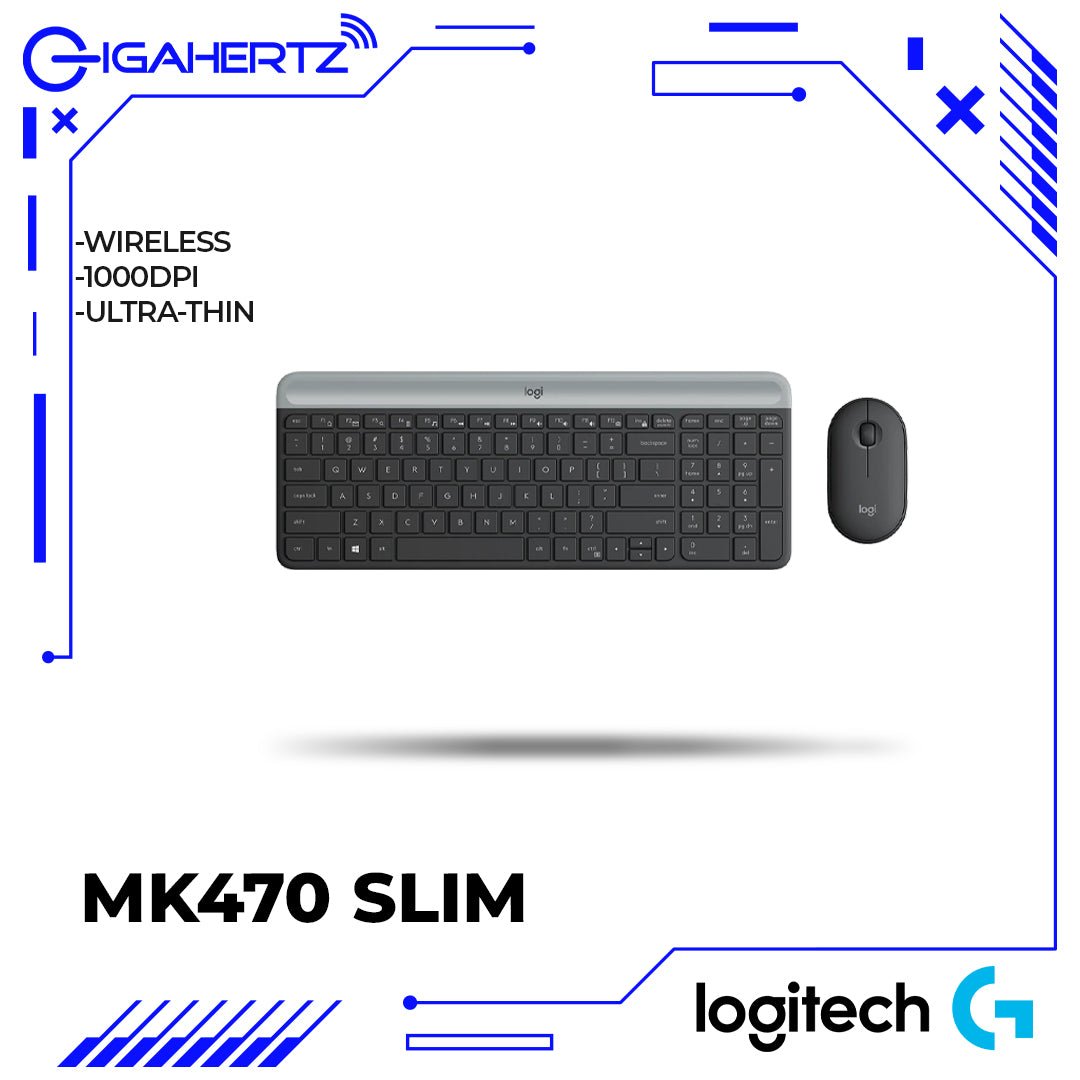 Logitech MK470 Slim Wireless Mouse And Keyboard Combo | Gigahertz