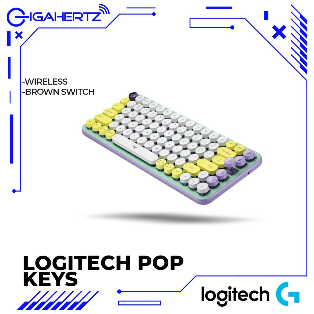 Logitech POP Keys Wireless Mechanical Keyboard With Customizable Emoji Keys | Gigahertz