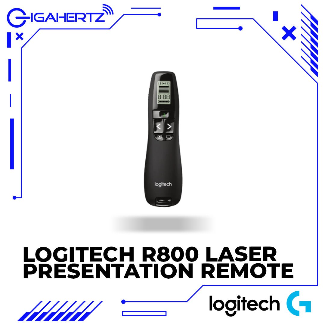 Logitech R800 Laser Presentation Remote With LCD display | Gigahertz