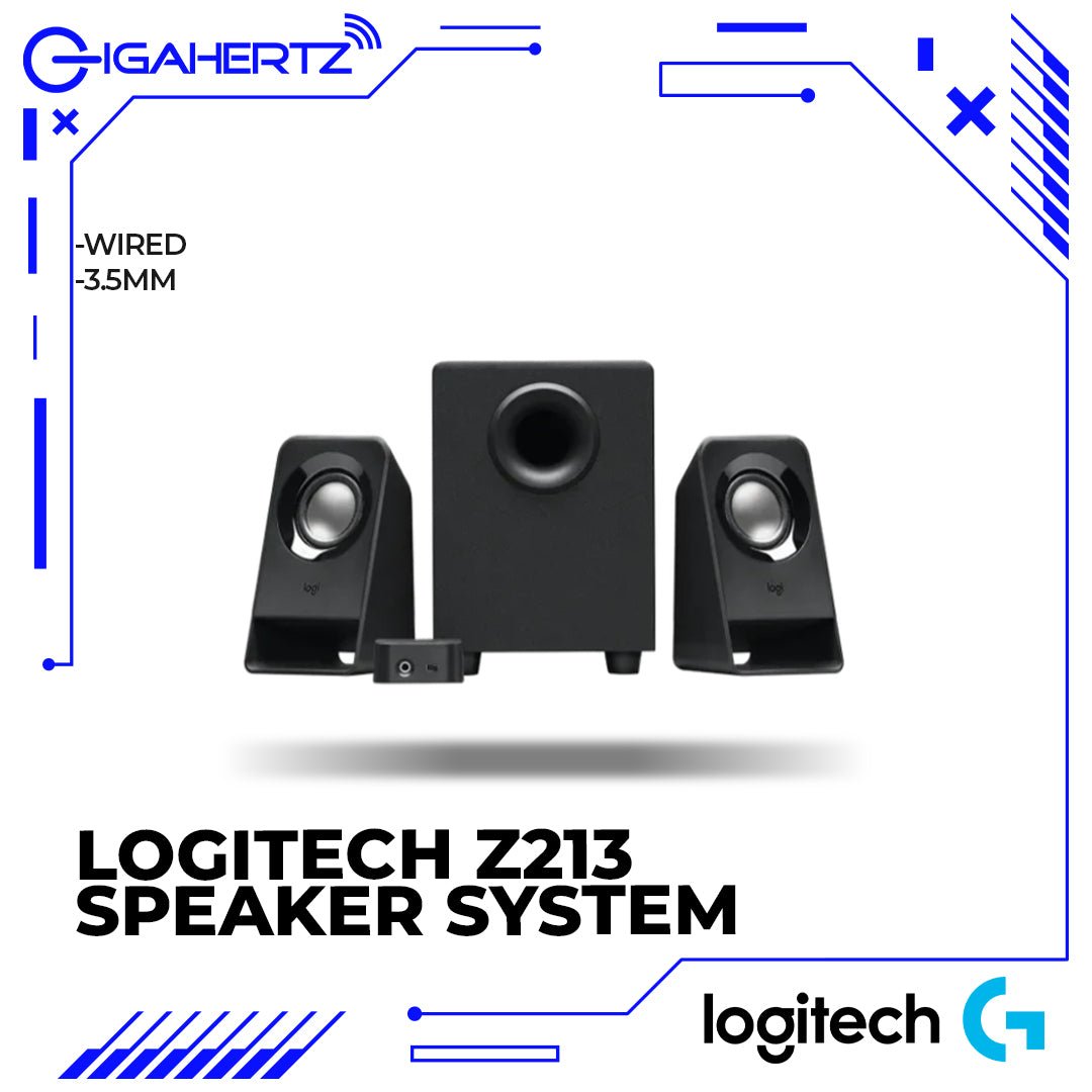 Logitech Z213 Compact 2.1 Speaker System | Gigahertz