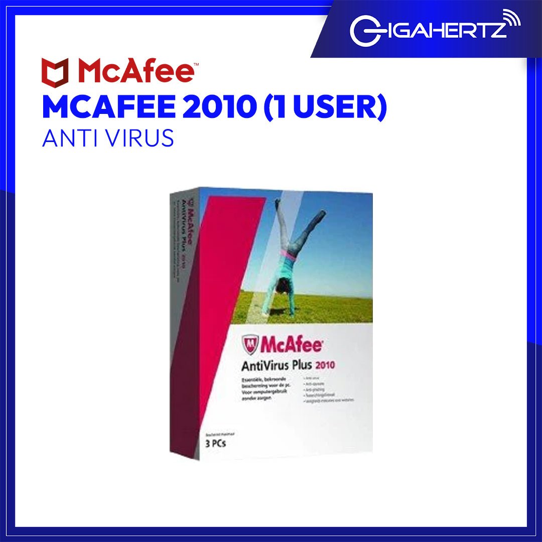 MCAFEE ANTI VIRUS 2010 (1 USER) | Gigahertz