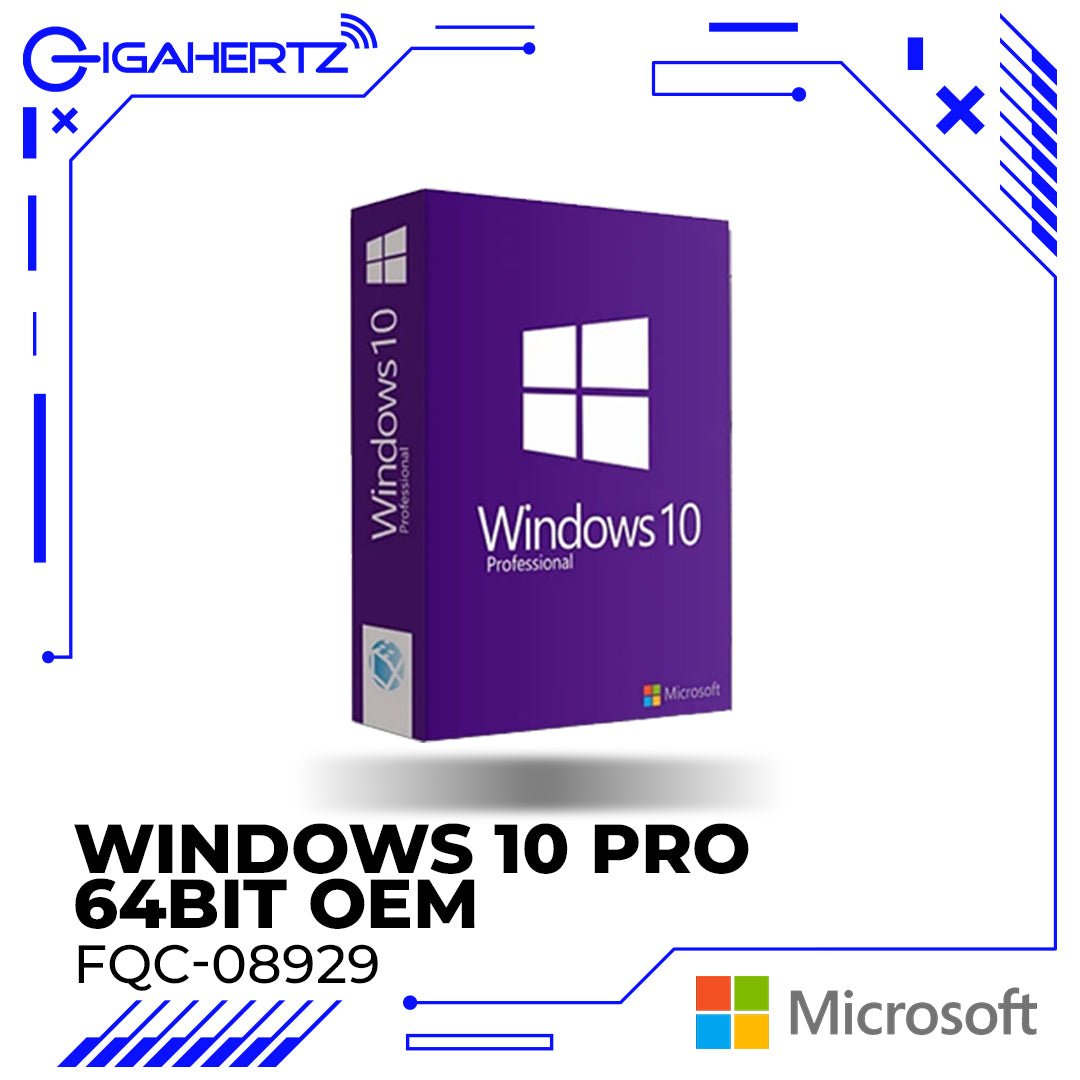 Microsoft FQC - 08929 Windows 10 Pro 64BIT OEM | Gigahertz