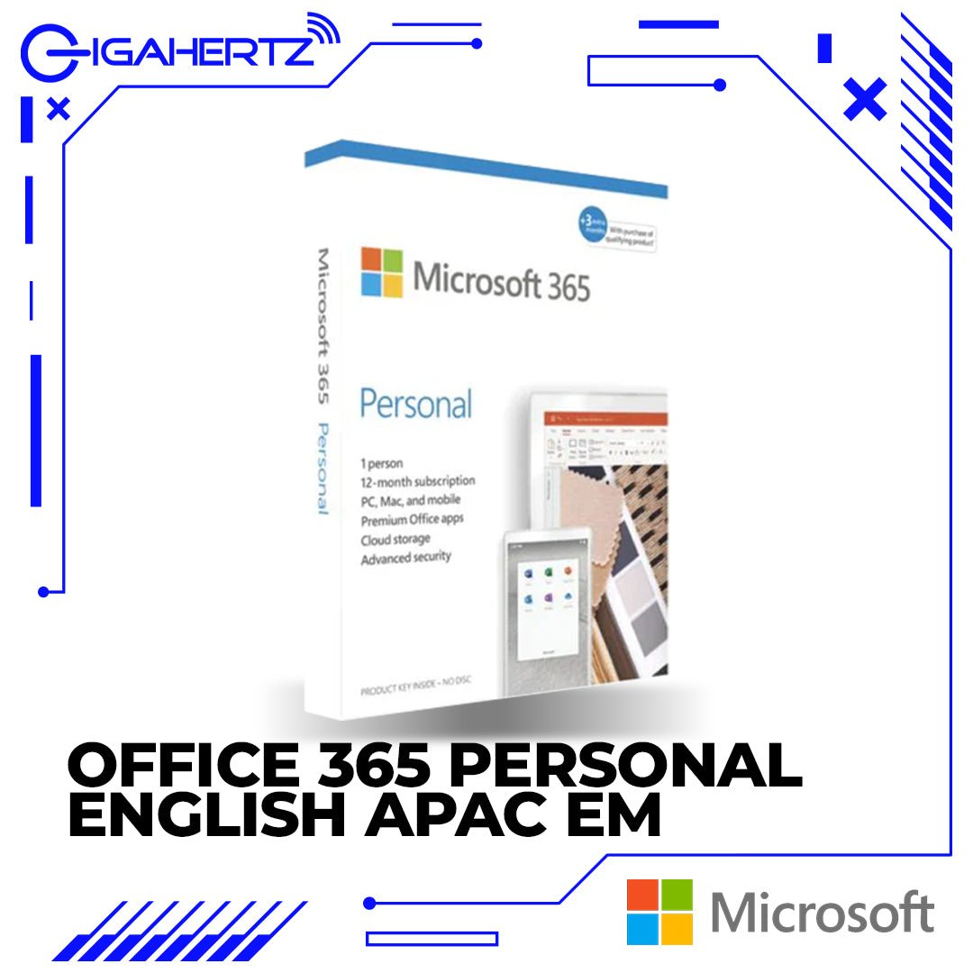 Microsoft Office 365 Personal English APAC EM Subscribe 1Year Medialess | Gigahertz