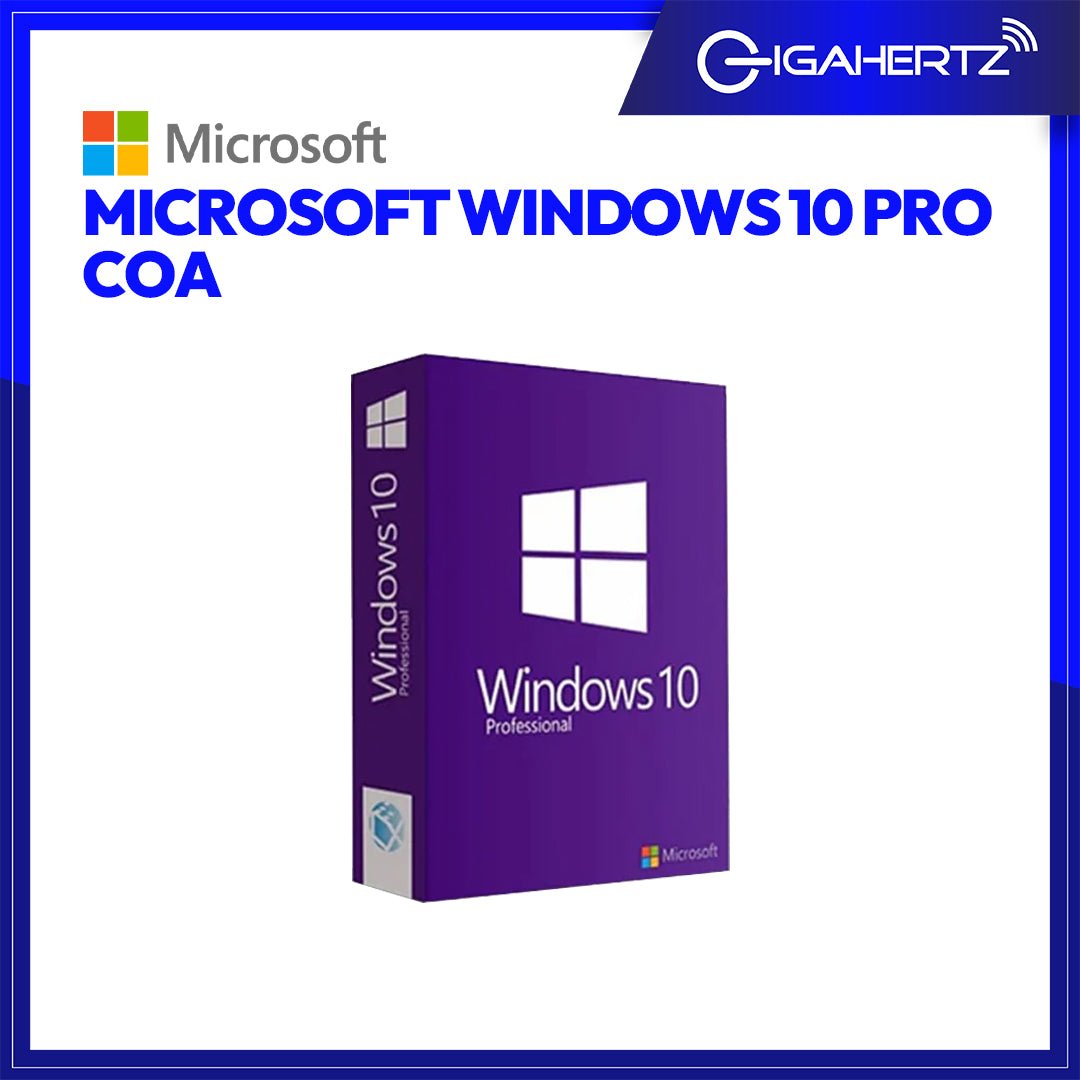 Microsoft Windows 10 Pro COA | Gigahertz