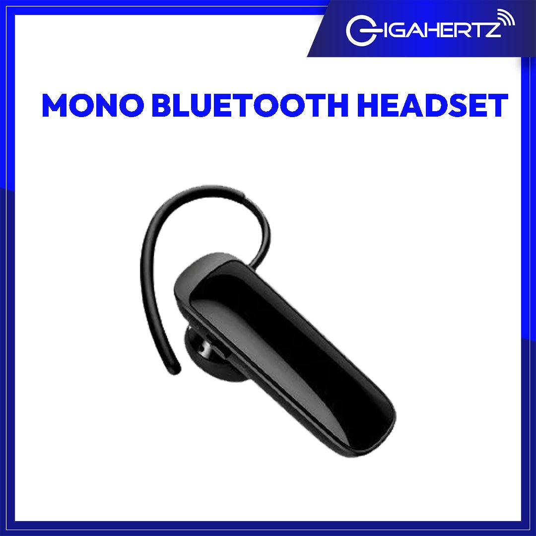 Mono Bluetooth Headset Black | Gigahertz