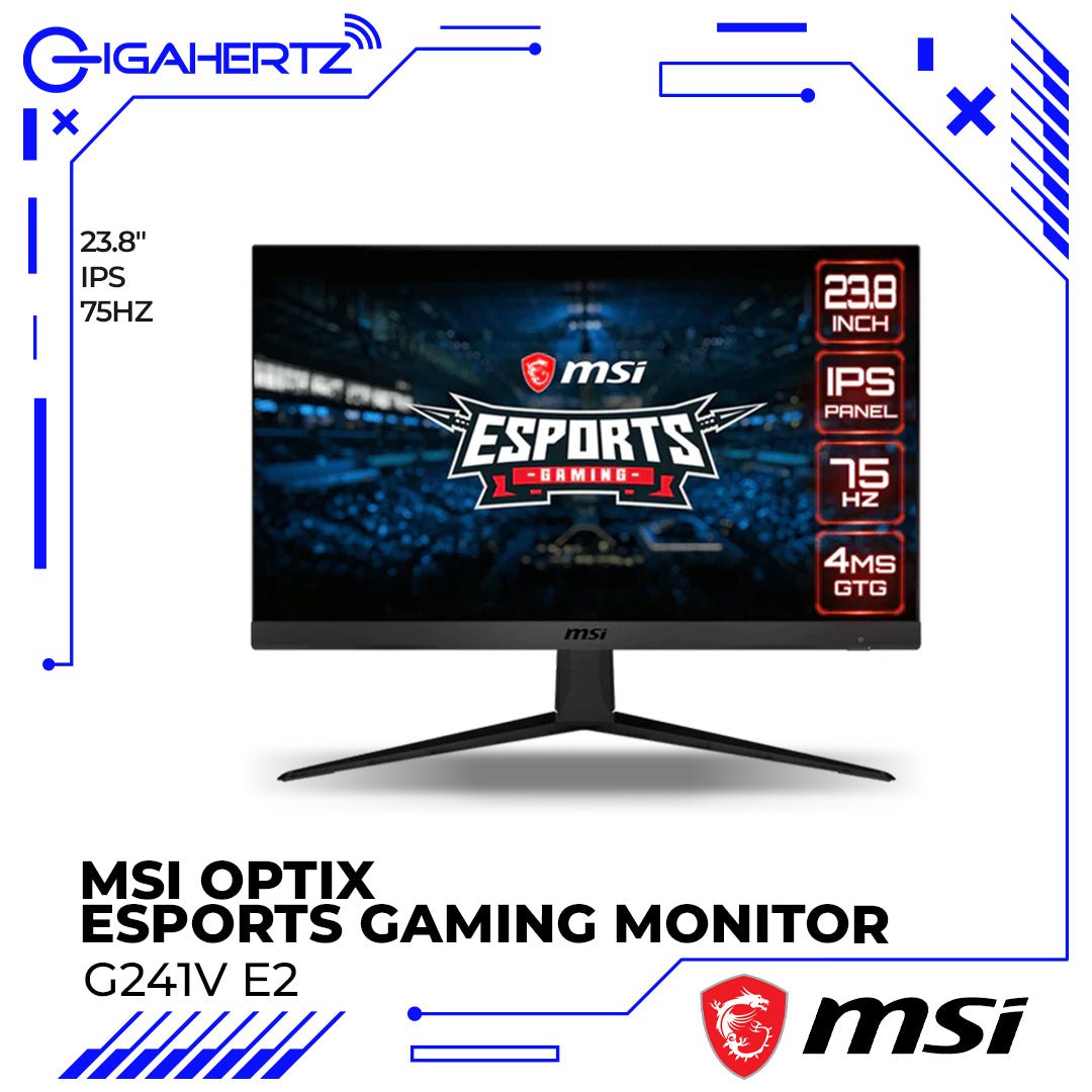 MSI Optix G241V E2 23.8" ESports Gaming Monitor | Gigahertz