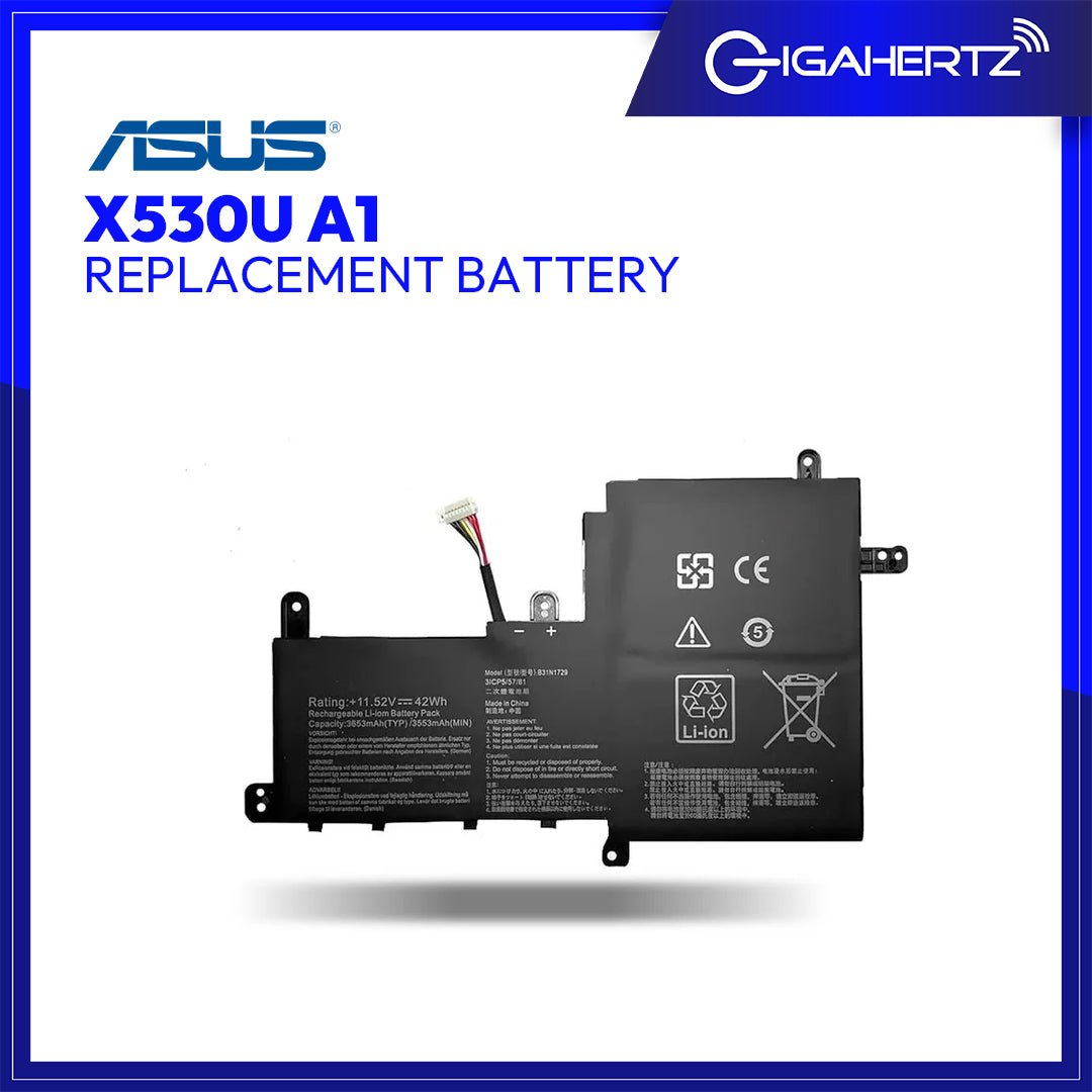 Replacement Asus Battery X530U A1 | Gigahertz