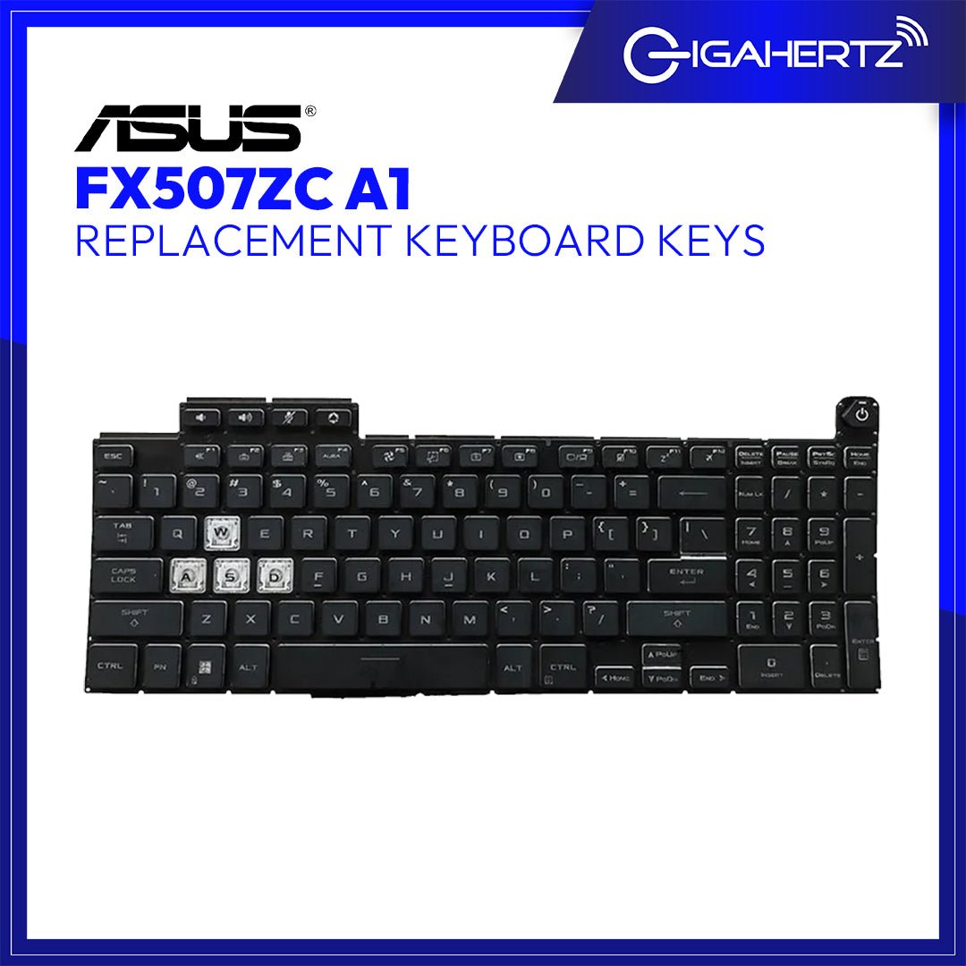 Replacement Asus Keyboard Keys FX507ZC A1 | Gigahertz