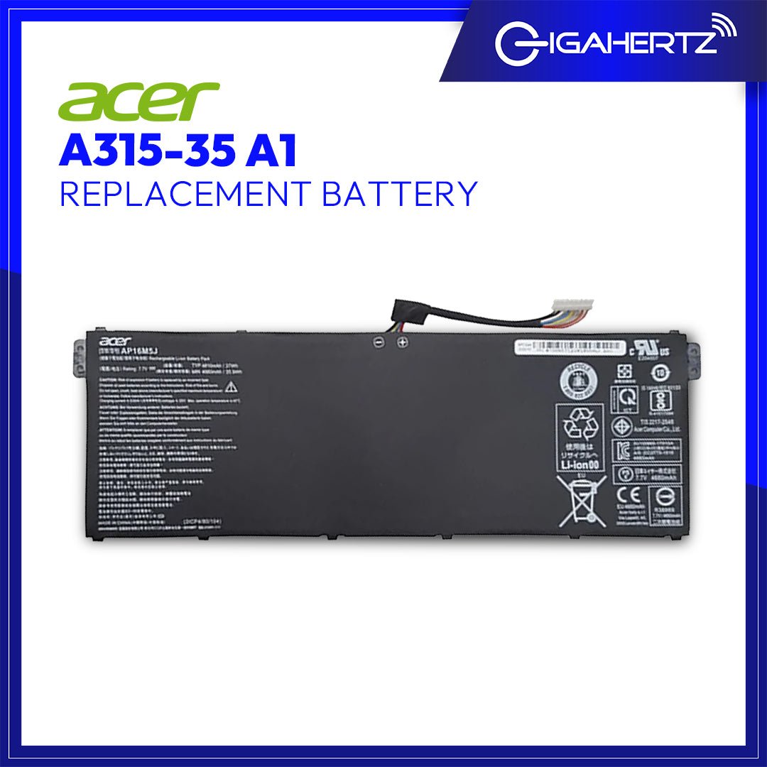 Replacement Battery for Acer A315 - 35 A1 | Gigahertz