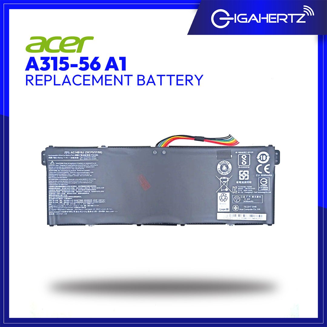 Replacement Battery for Acer A315 - 56 A1 | Gigahertz