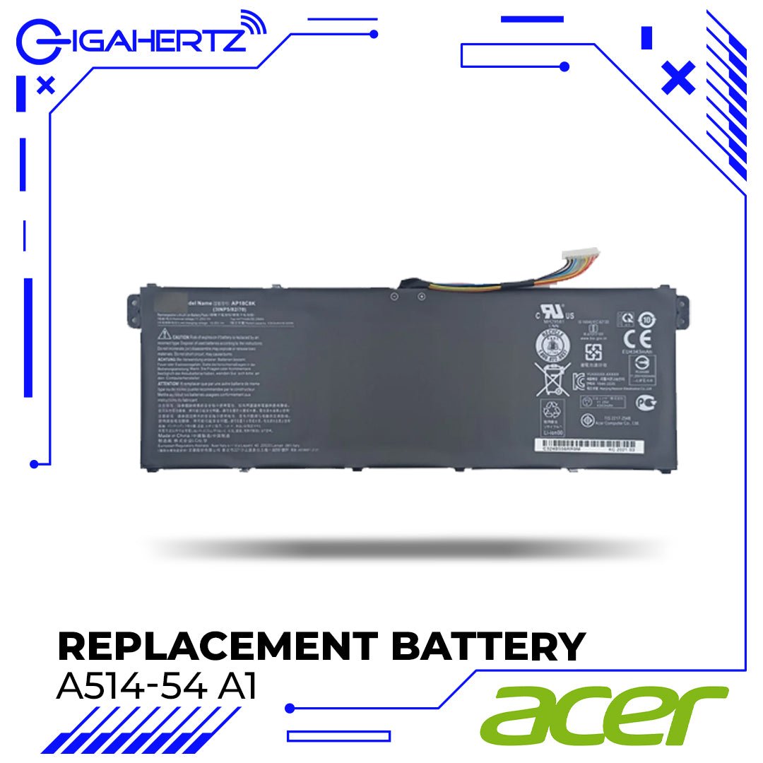 Replacement Battery for Acer A514 - 54 A1 | Gigahertz