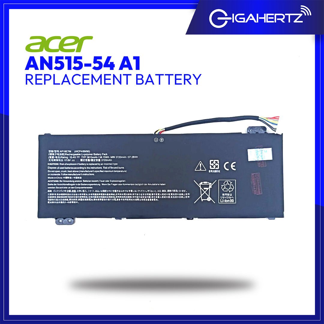 Replacement Battery for Acer AN515 - 54 A1 | Gigahertz