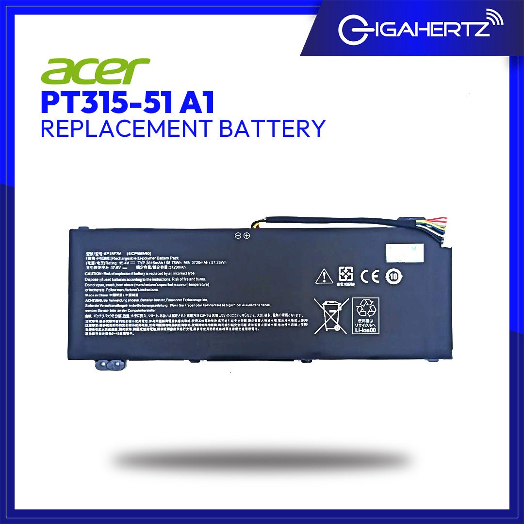 Replacement Battery for Acer PT315 - 51 A1 | Gigahertz