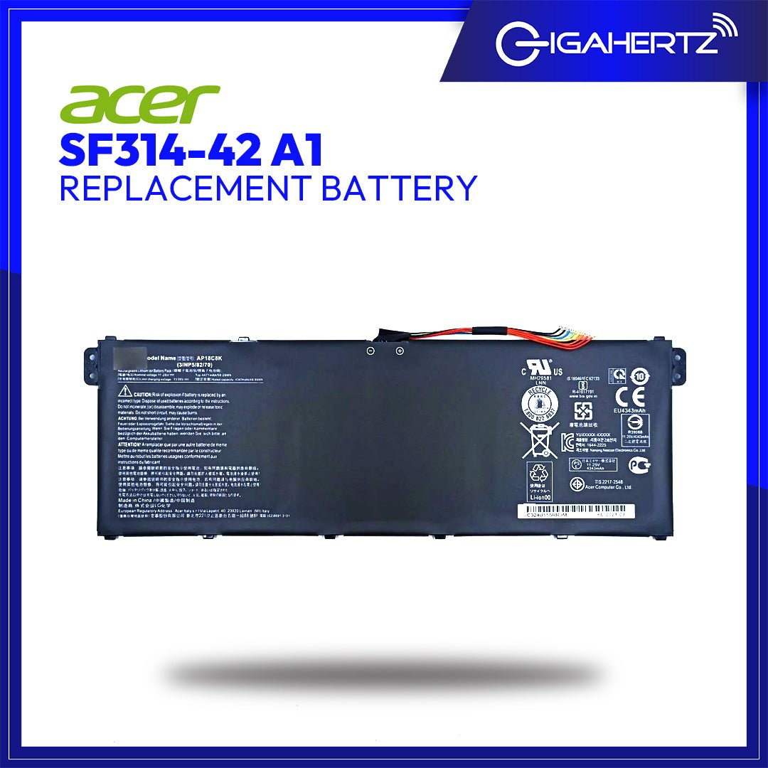 Replacement Battery for Acer SF314 - 42 A1 | Gigahertz