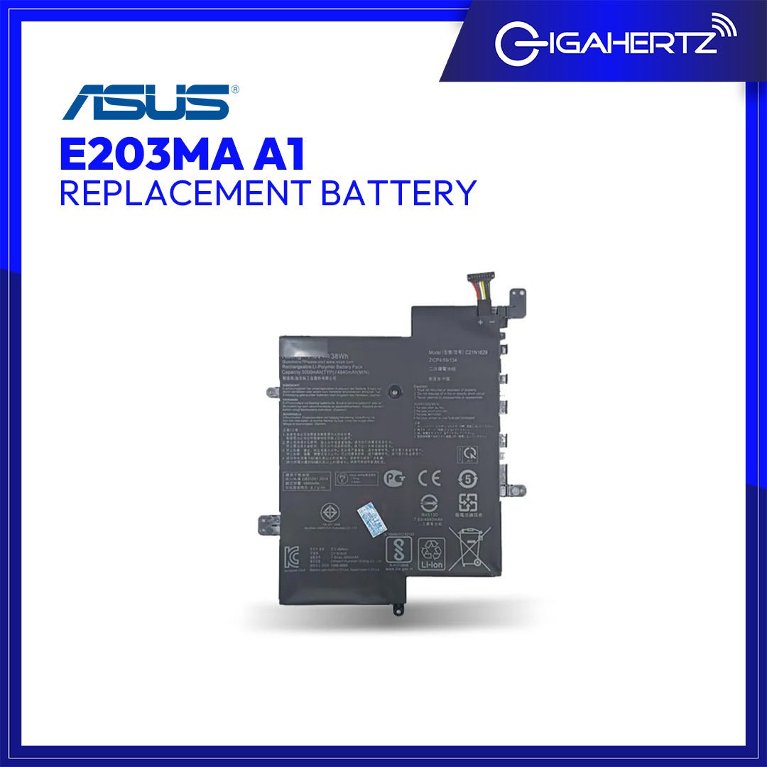 Replacement Battery for Asus E203MA A1 | Gigahertz