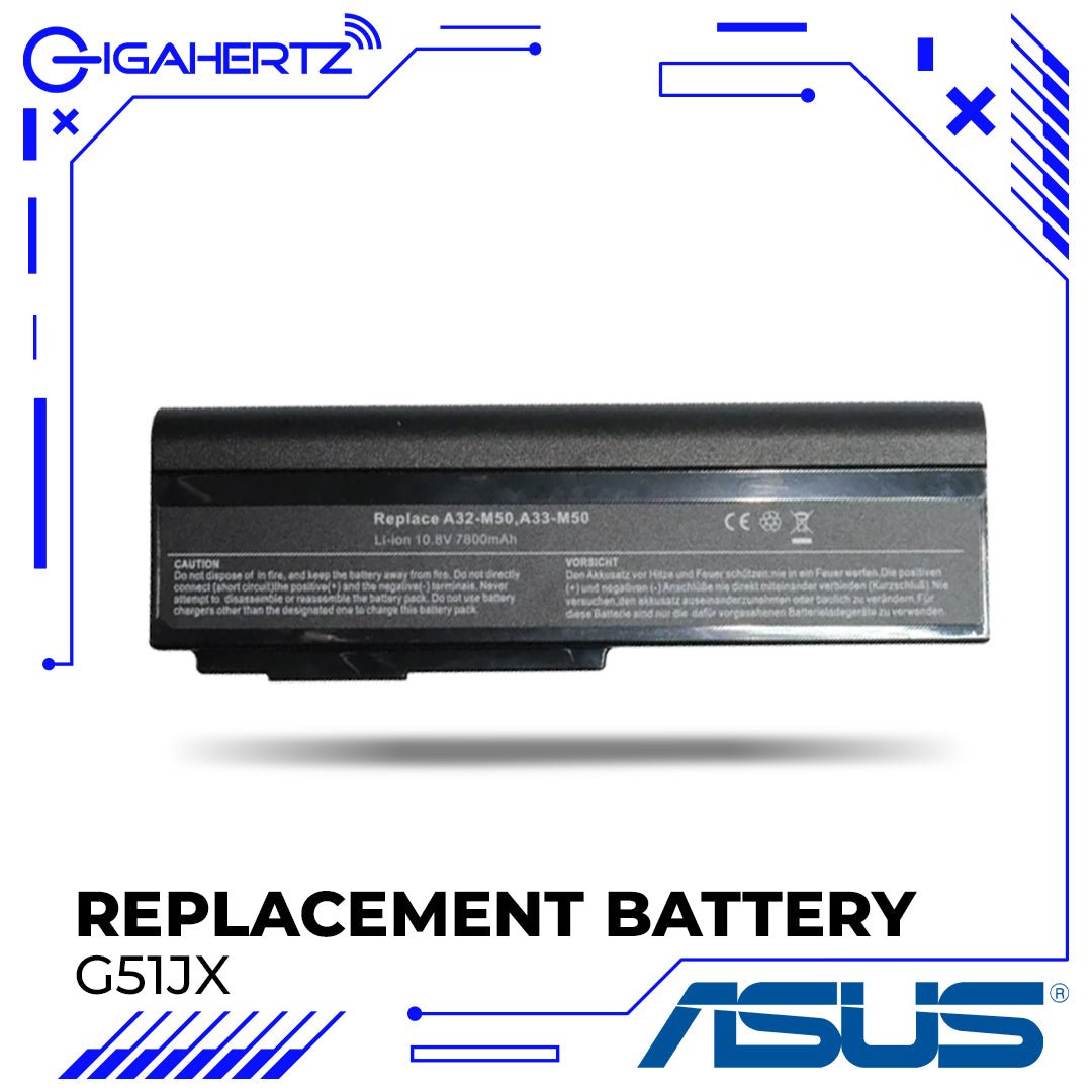 Replacement Battery for Asus G51JX A1 | Gigahertz