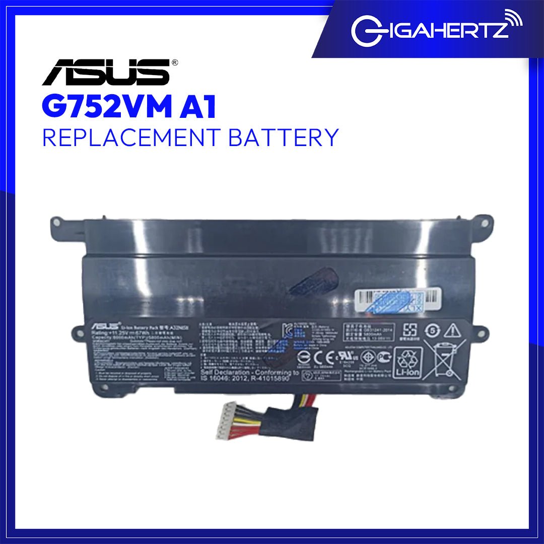 Replacement Battery for Asus G752VM A1 | Gigahertz