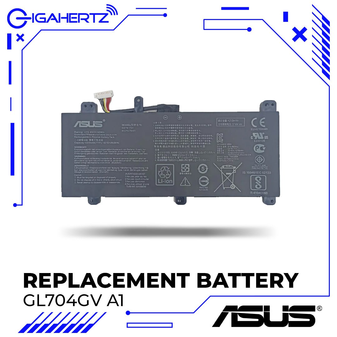 Replacement Battery for Asus GL704GV A1 | Gigahertz