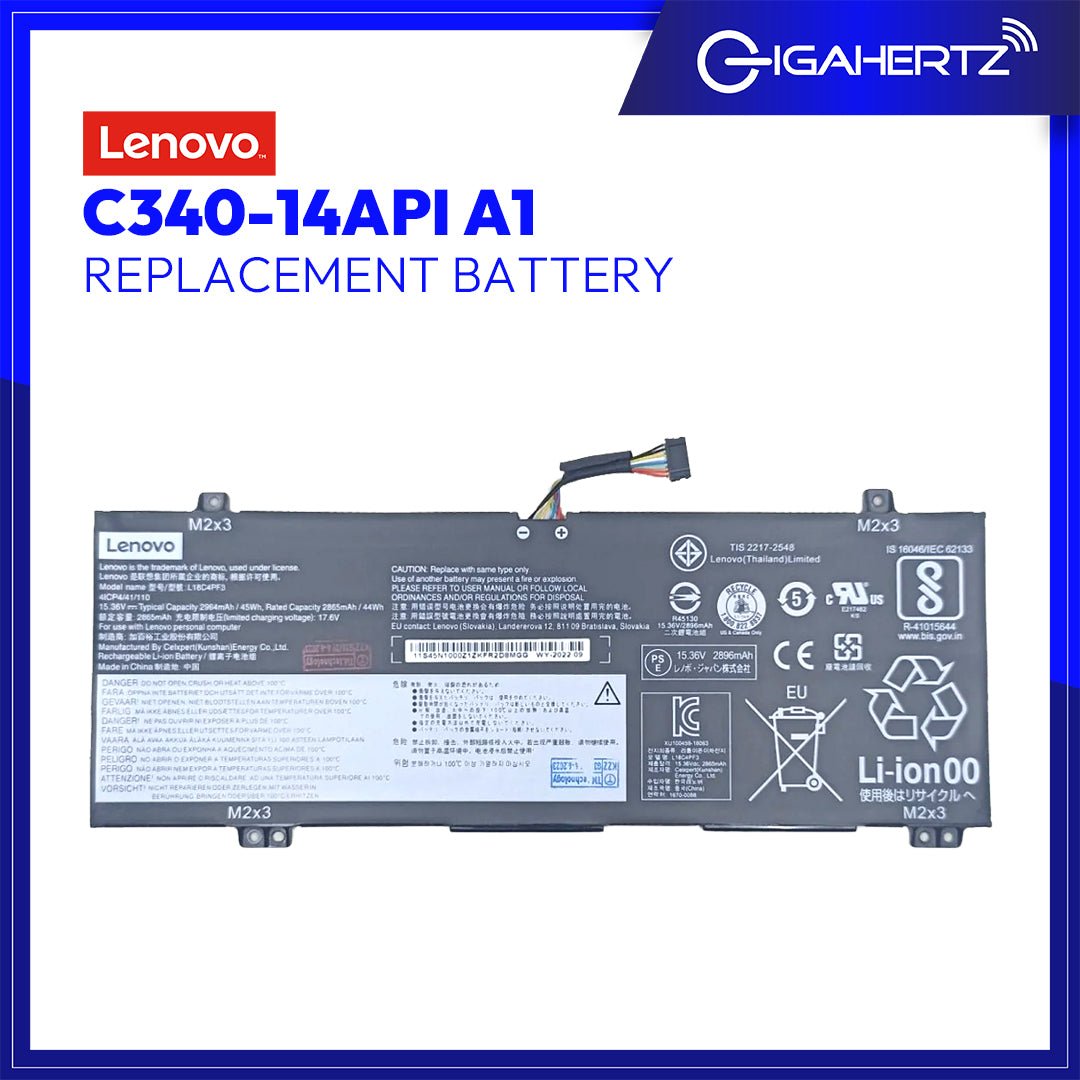 Replacement Battery for Lenovo C340 - 14API A1 | Gigahertz