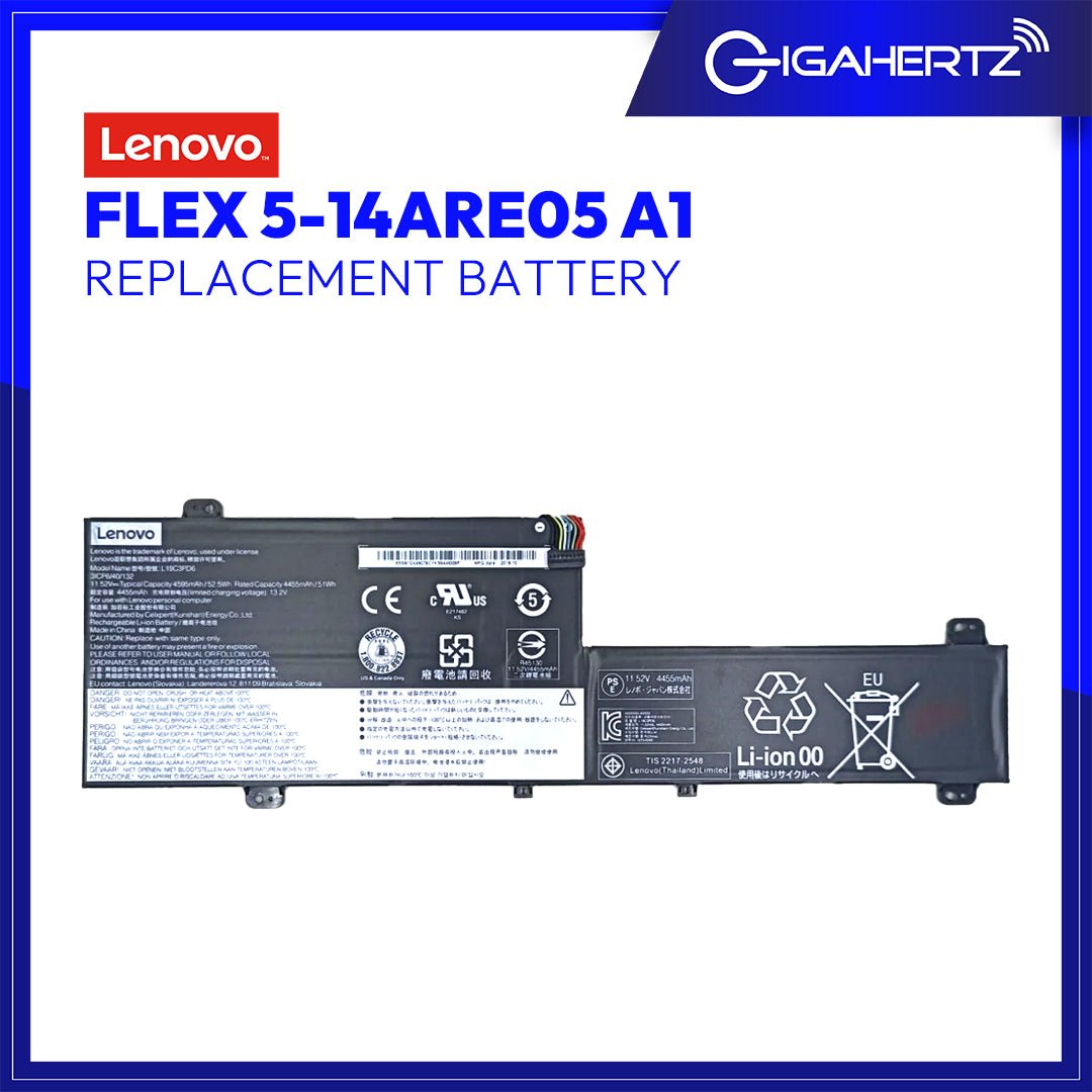 Replacement Battery for Lenovo Flex 5 - 14ARE05 A1 | Gigahertz