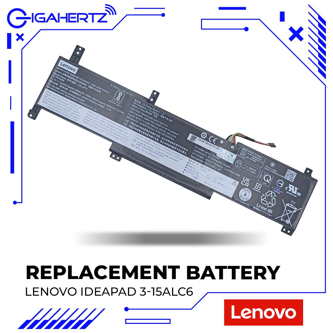 Replacement Battery for Lenovo IdeaPad 3 - 15ALC6 A1 | Gigahertz