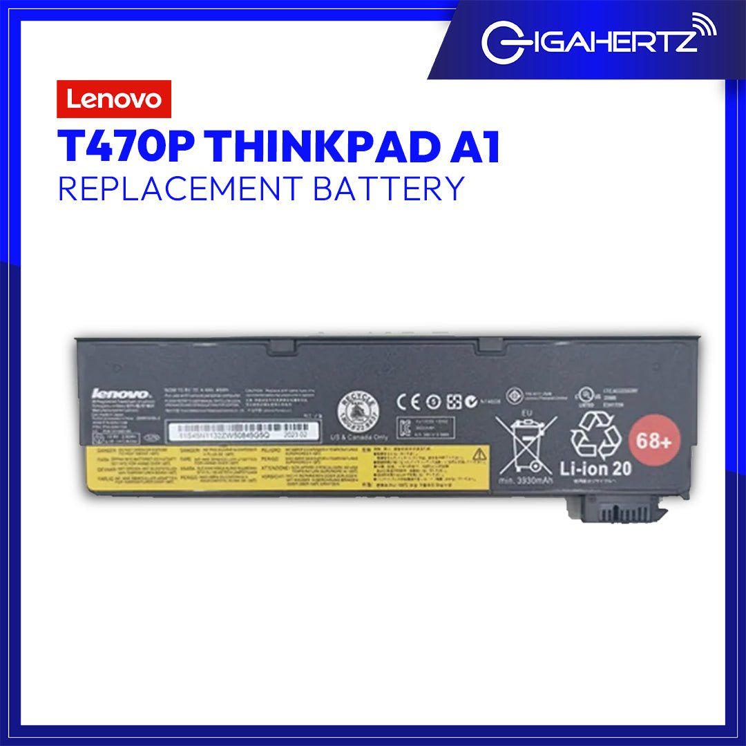 Replacement Battery for Lenovo T470P ThinkPad A1 | Gigahertz