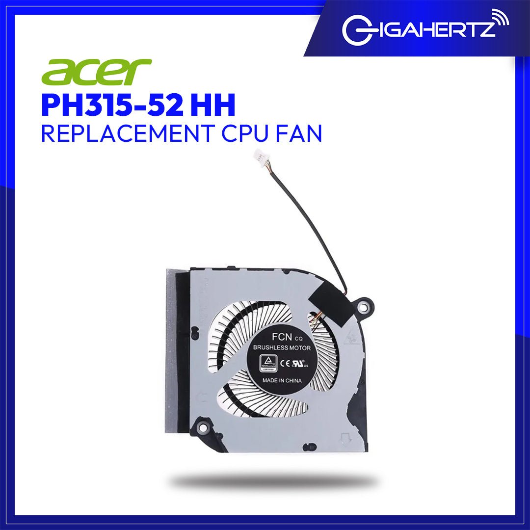 Replacement CPU Cooling Fan for Acer Predator Helios 300 PH315 - 52 | Gigahertz