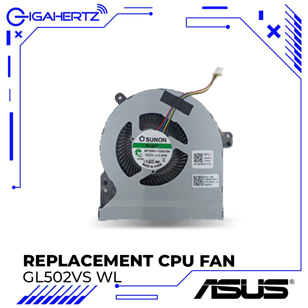 Replacement CPU Fan for Asus GL502VS WL | Gigahertz