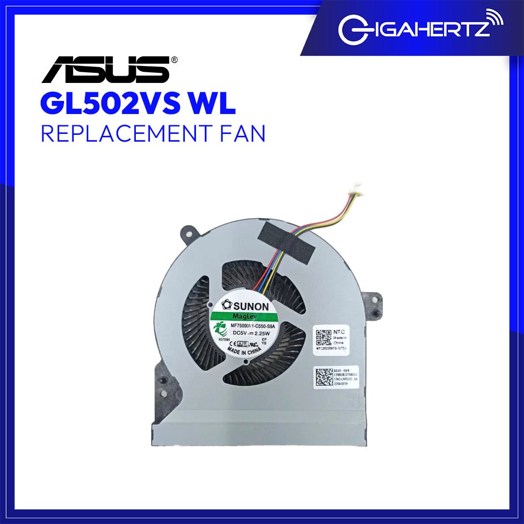 Replacement CPU Fan for Asus GL502VS WL | Gigahertz