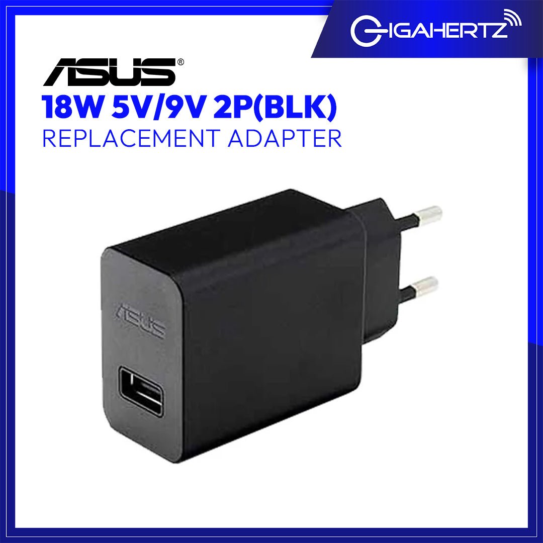 Replacement for ASUS ADAPTER 18W 5V/9V 2P(BLK) | Gigahertz