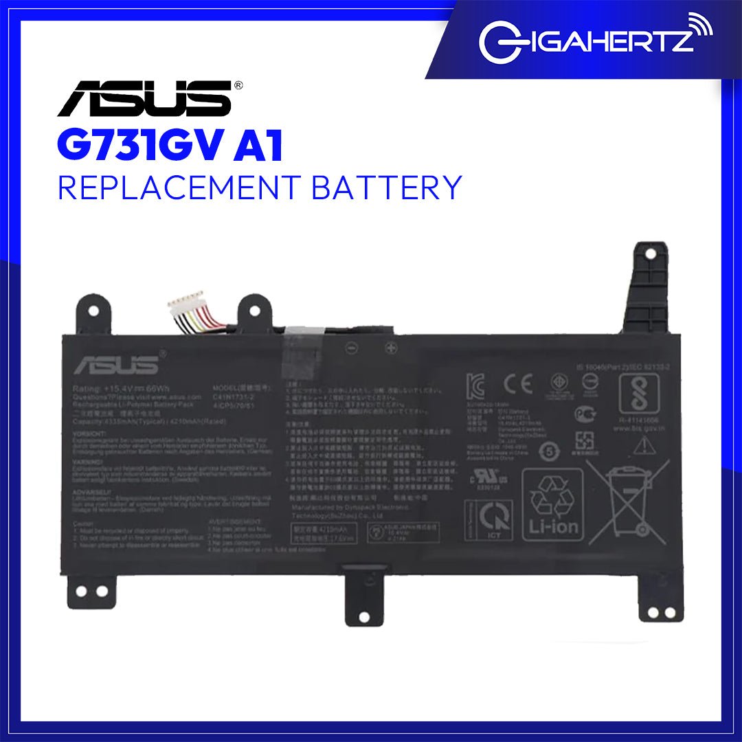 Replacement for Asus Battery G731GV A1 | Gigahertz