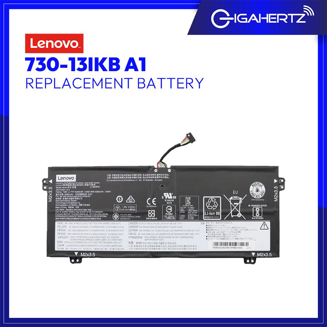 Replacement for Lenovo Battery 730 - 13IKB A1 | Gigahertz