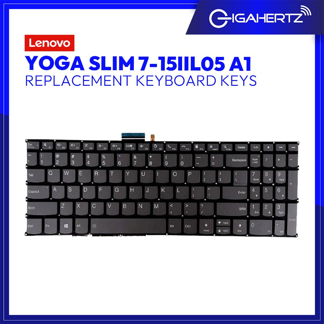 Replacement for LENOVO KEYBOARD KEYS Yoga Slim 7 - 15IIL05 A1 | Gigahertz