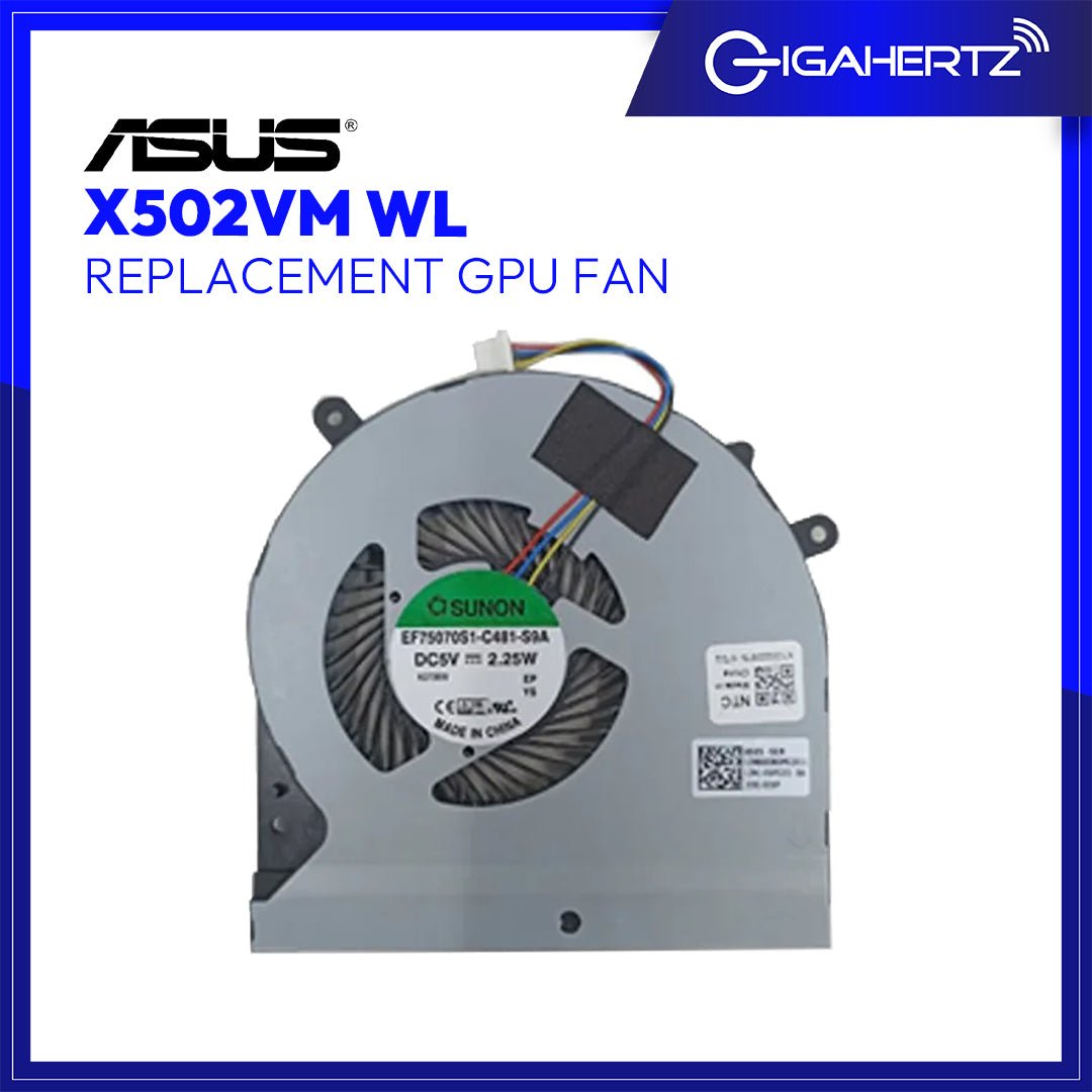 Replacement GPU Fan for Asus X502VM WL | Gigahertz