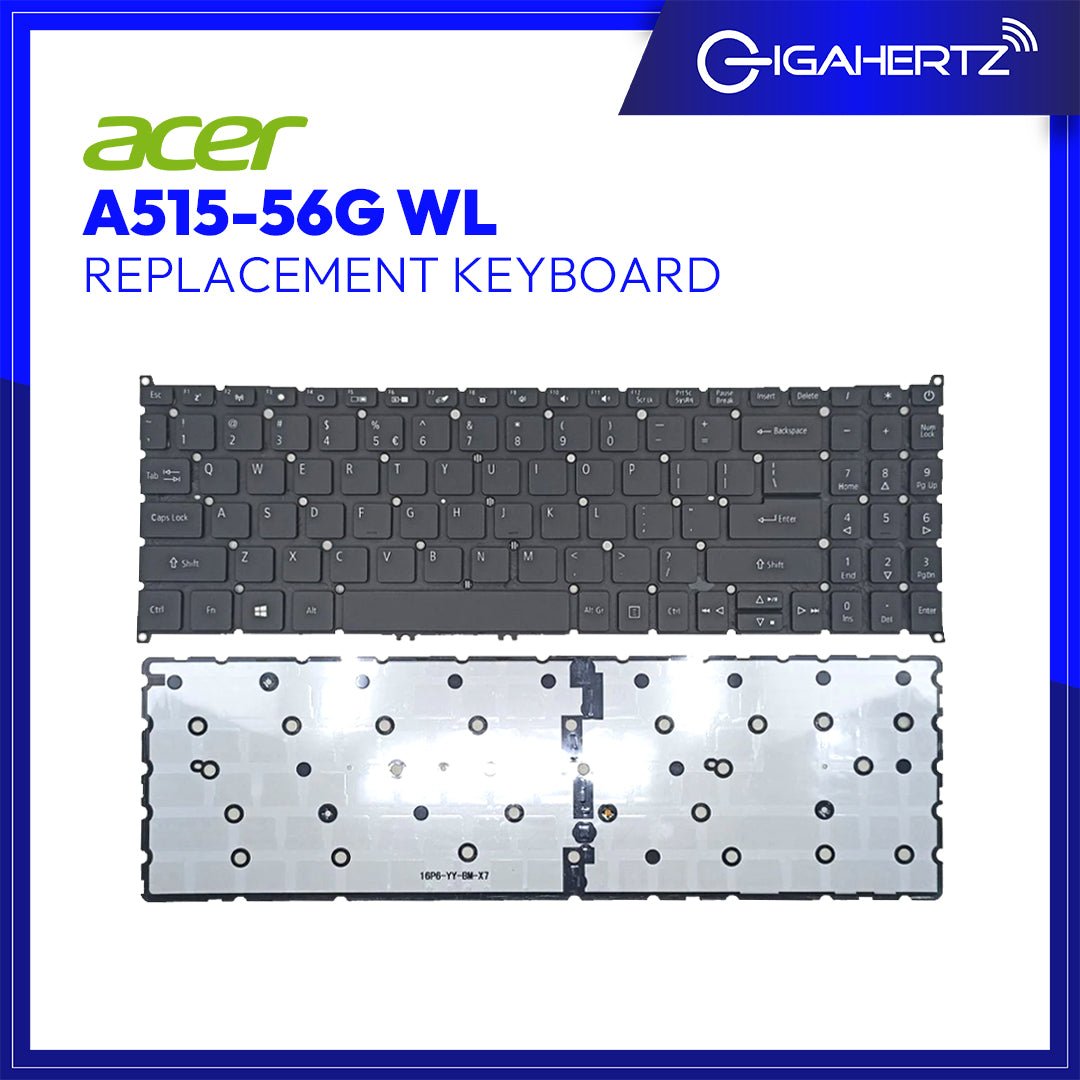 Replacement Keyboard for Acer A515 - 56G WL | Gigahertz