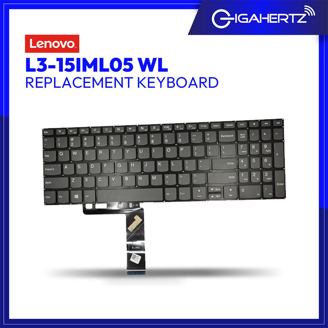 Replacement Keyboard for Lenovo L3 - 15IML05 WL | Gigahertz