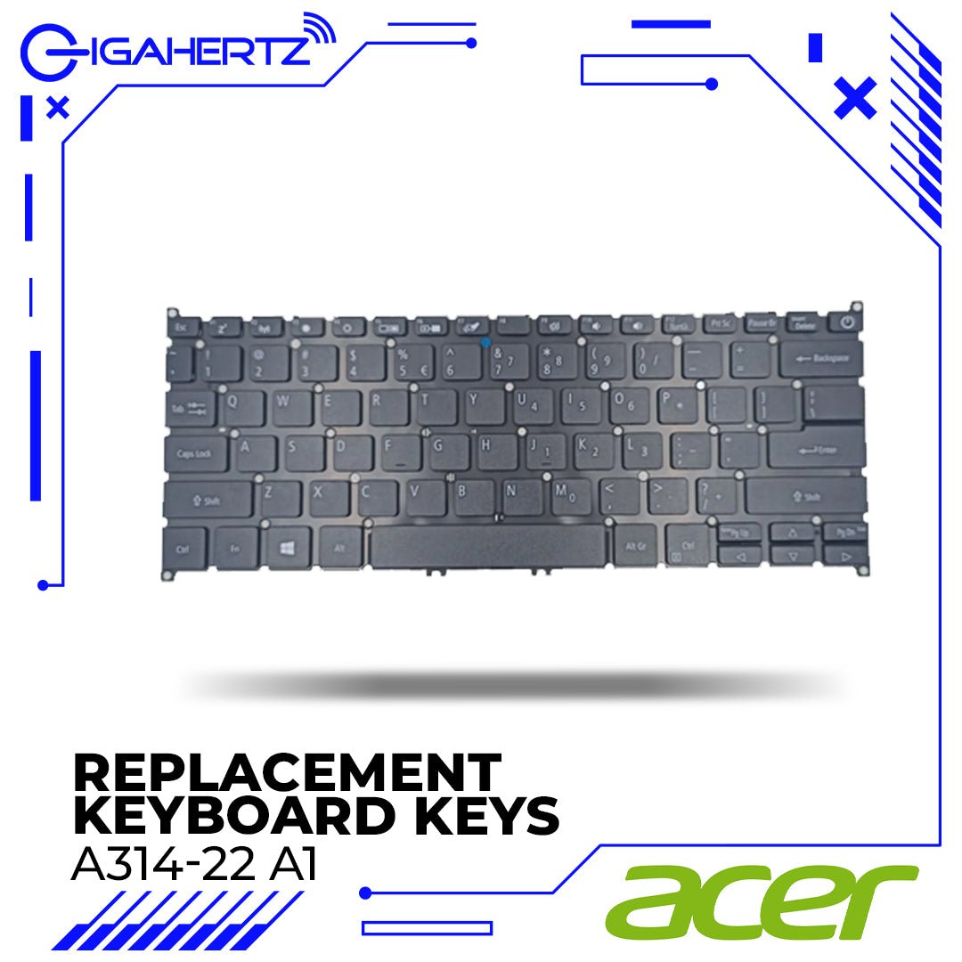 Replacement Keyboard Keys for Acer A314 - 22 A1 | Gigahertz