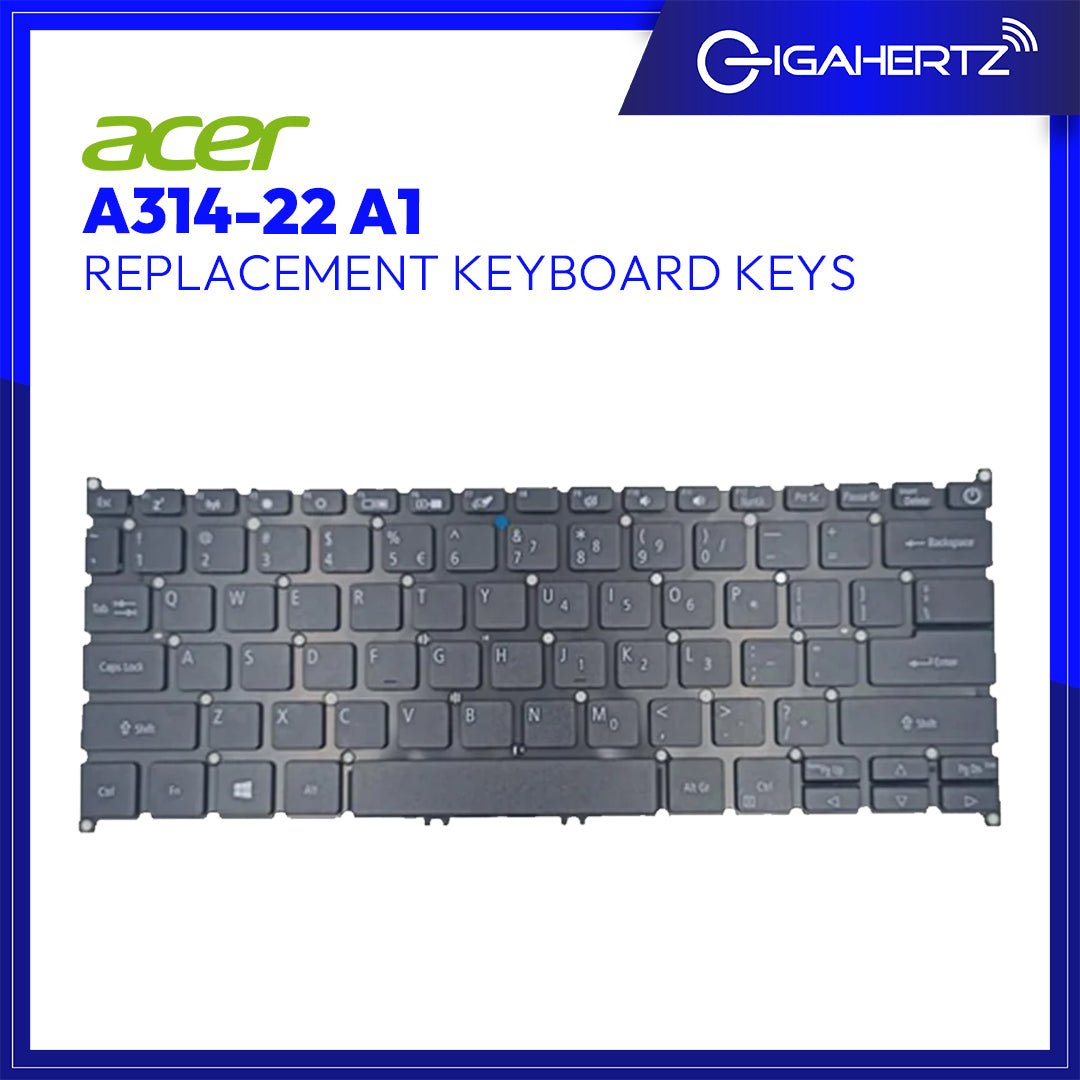 Replacement Keyboard Keys for Acer A314 - 22 A1 | Gigahertz