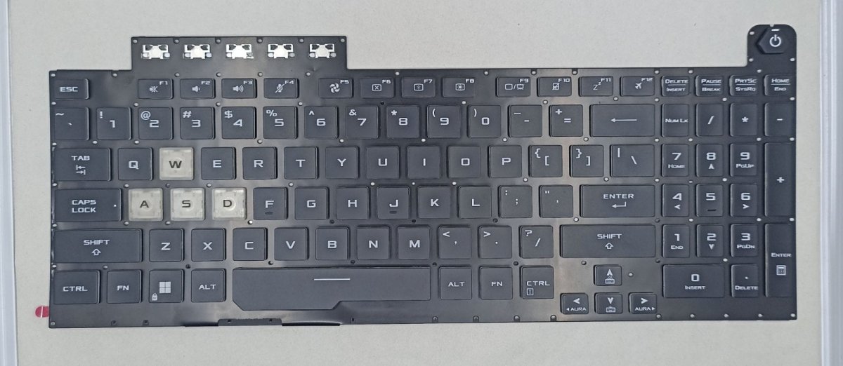 Replacement Keyboard Keys For Asus FA506IV A1 | Gigahertz