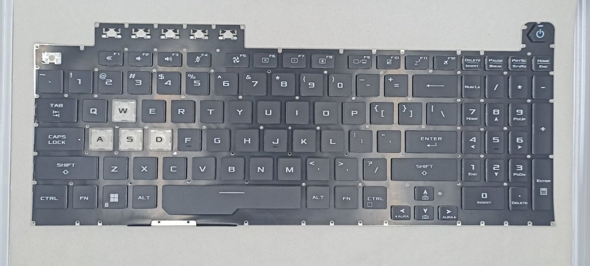 Replacement Keyboard Keys for Asus FX506LI A1 | Gigahertz