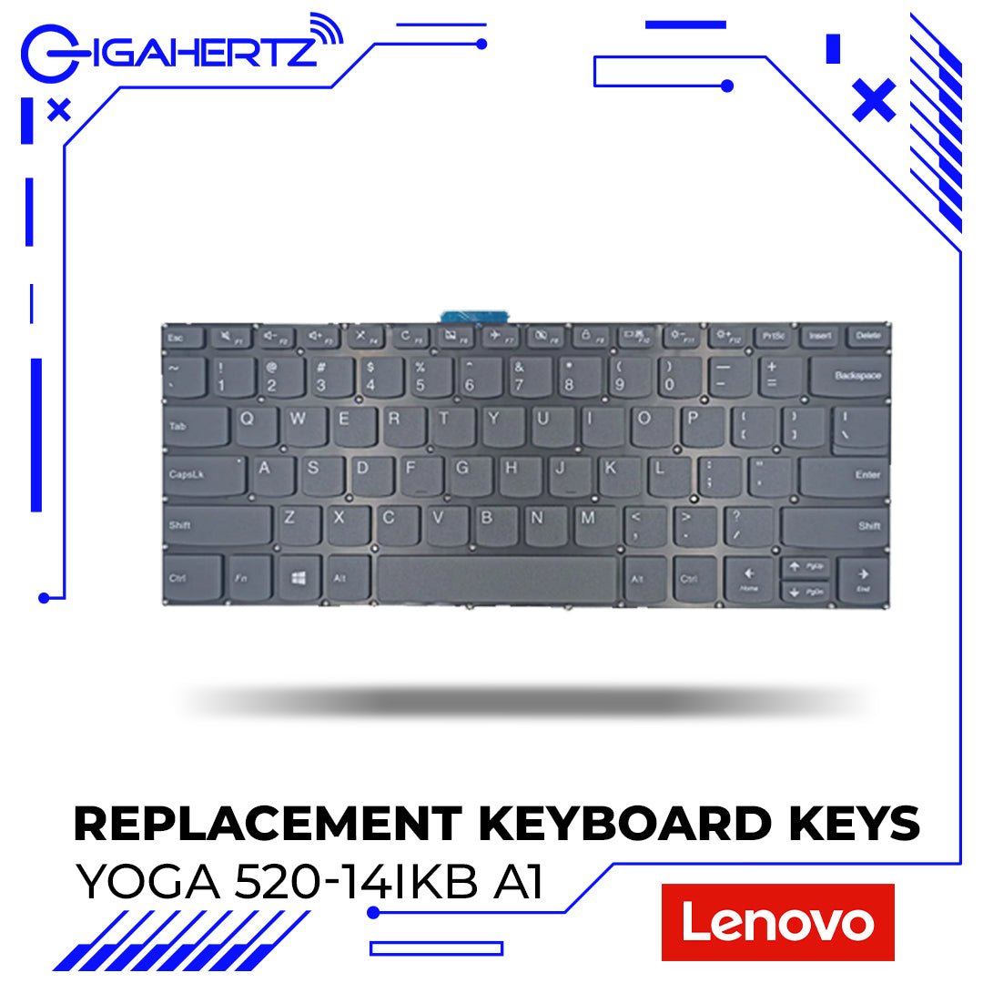 Replacement Keyboard Keys for Lenovo Yoga 520 - 14IKB A1 | Gigahertz