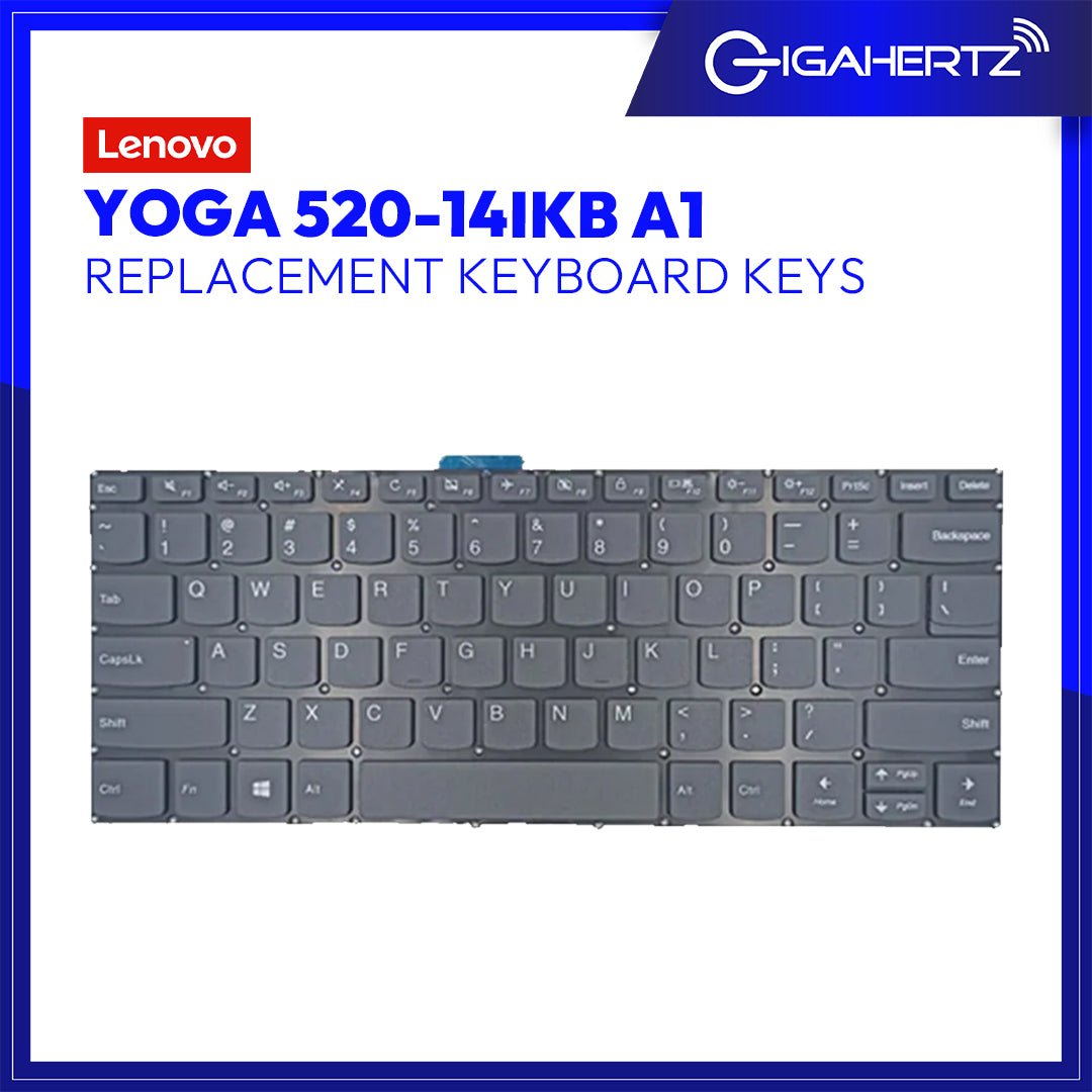 Replacement Keyboard Keys for Lenovo Yoga 520 - 14IKB A1 | Gigahertz