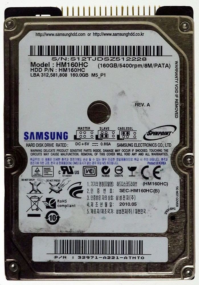 Samsung 160GB HM160HC HDD | Gigahertz