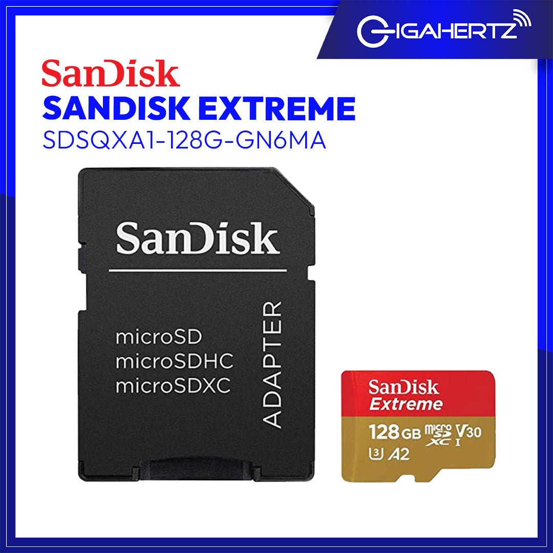 SanDisk Extreme SDSQXA1 - 128G - GN6MA | Gigahertz