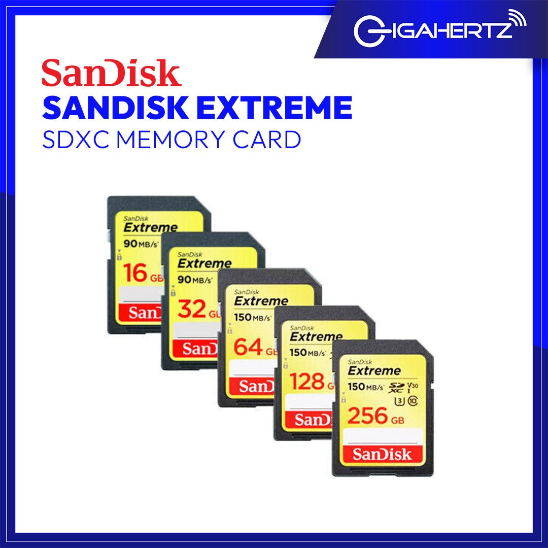 SanDisk Extreme SDXC Memory Card | Gigahertz