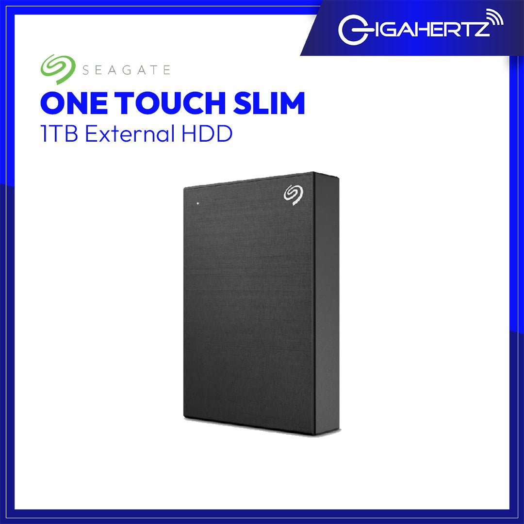 Seagate 1TB One Touch External HDD Slim | Gigahertz