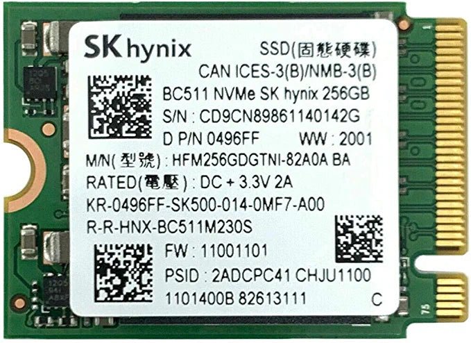 Sk Hynix 256GB NVMe PCIe | Gigahertz