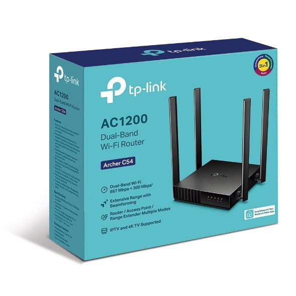 TP - Link Archer C54 AC1200 Dual Band Wi - Fi Router | Gigahertz