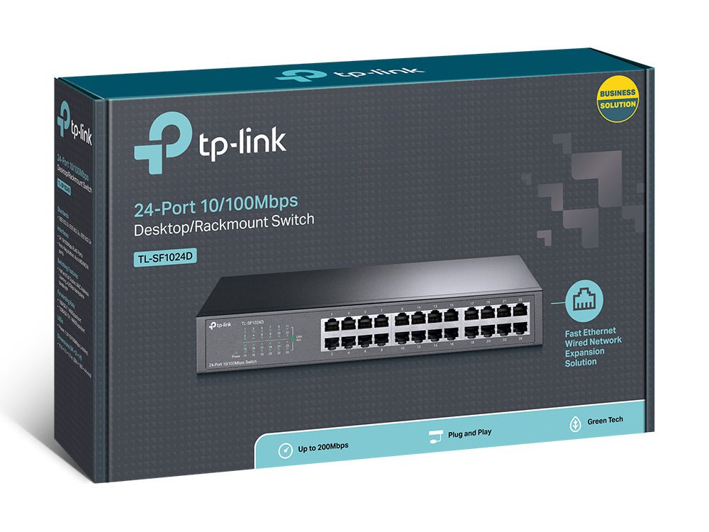 TP - Link SF1024D 24 - port 10/100Mbps Desktop/Rackmount Switch | Gigahertz