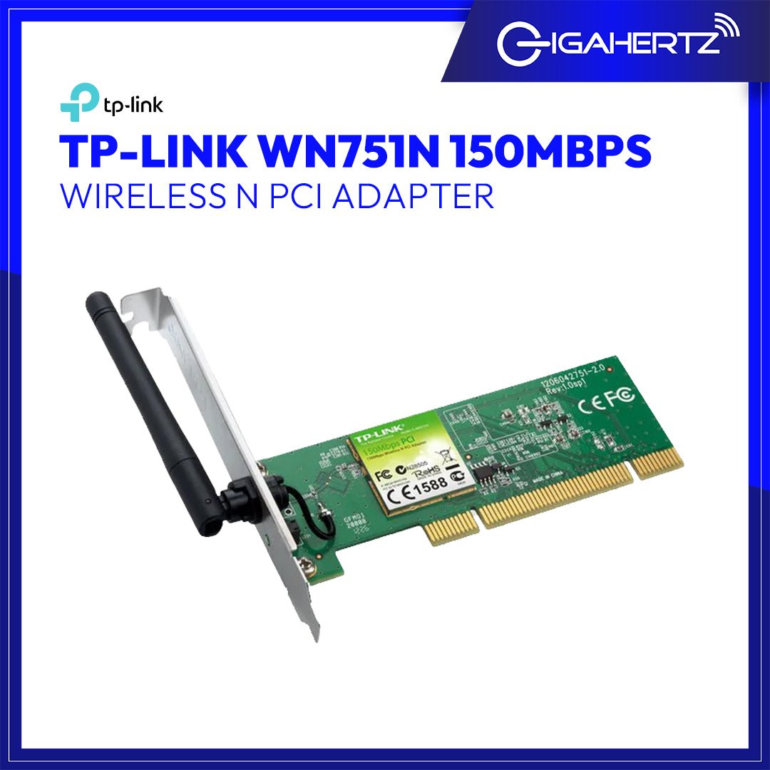 TP - Link WN751N 150Mbps Wireless N PCI Adapter | Gigahertz